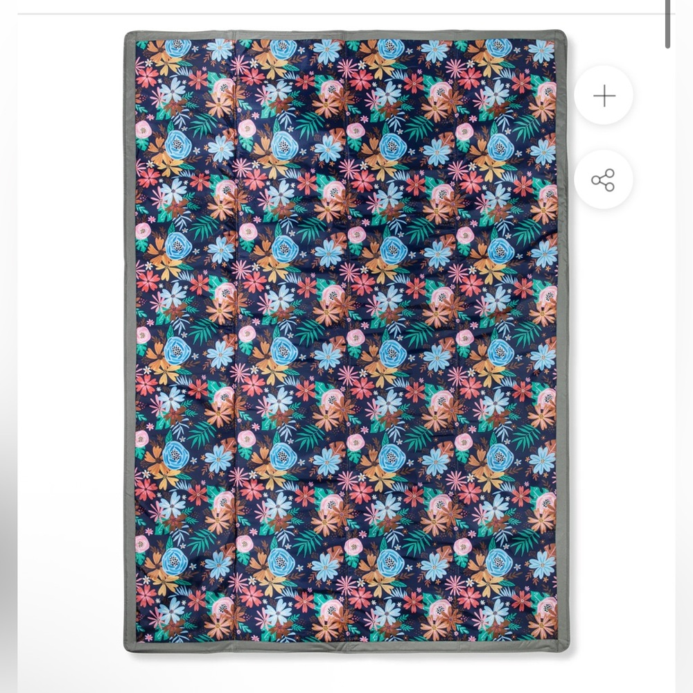 New! Addison Belle Floral Patterned Outdoor Blanket